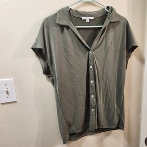 Green Envelope Shirt NWOT